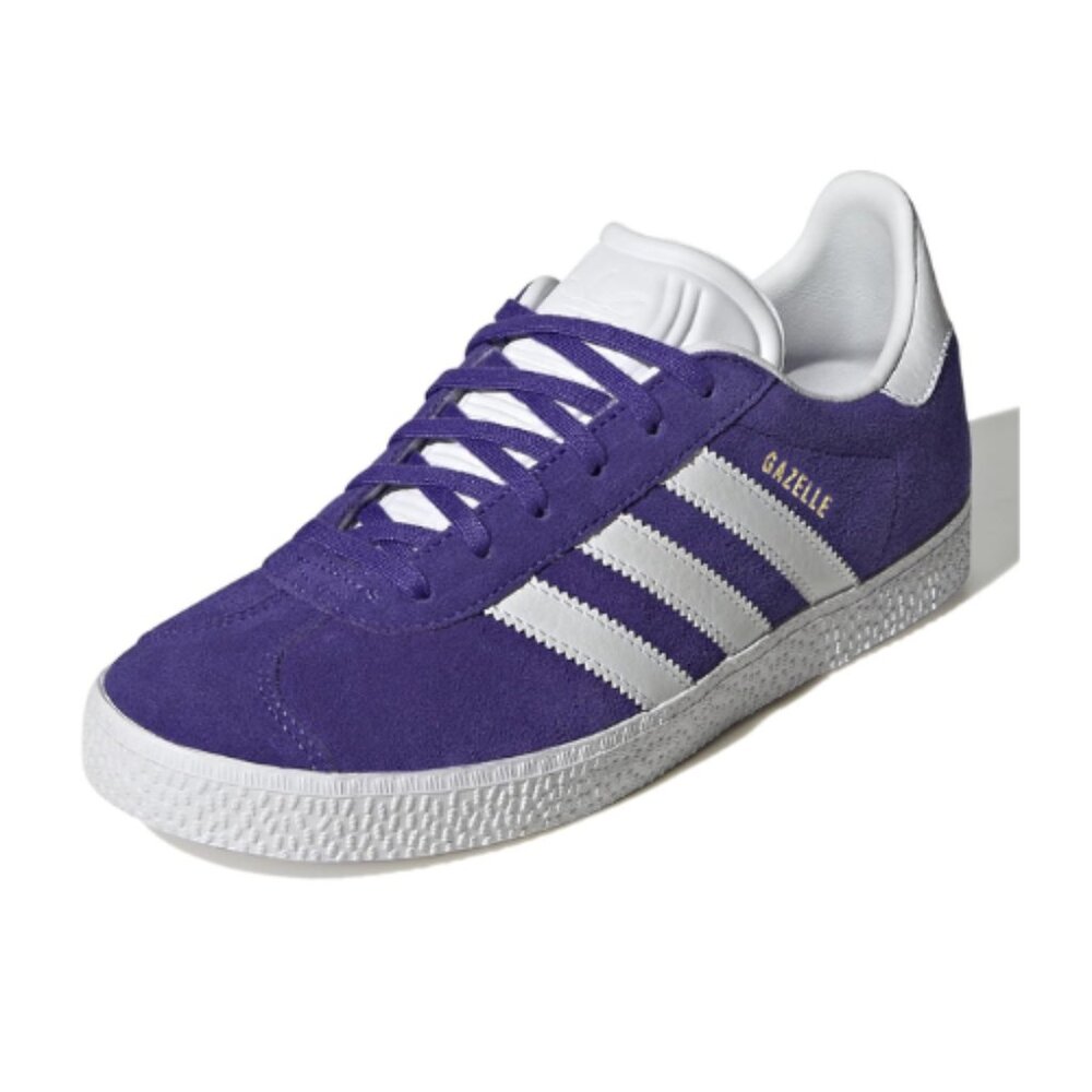 Adidas Originals Gazelle Purple Suede 3-Stripe Classic Sneakers – Size 6.5